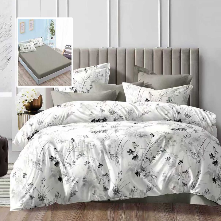 Lenjerie de pat Economy 6 piese cu husa (ECNH21)