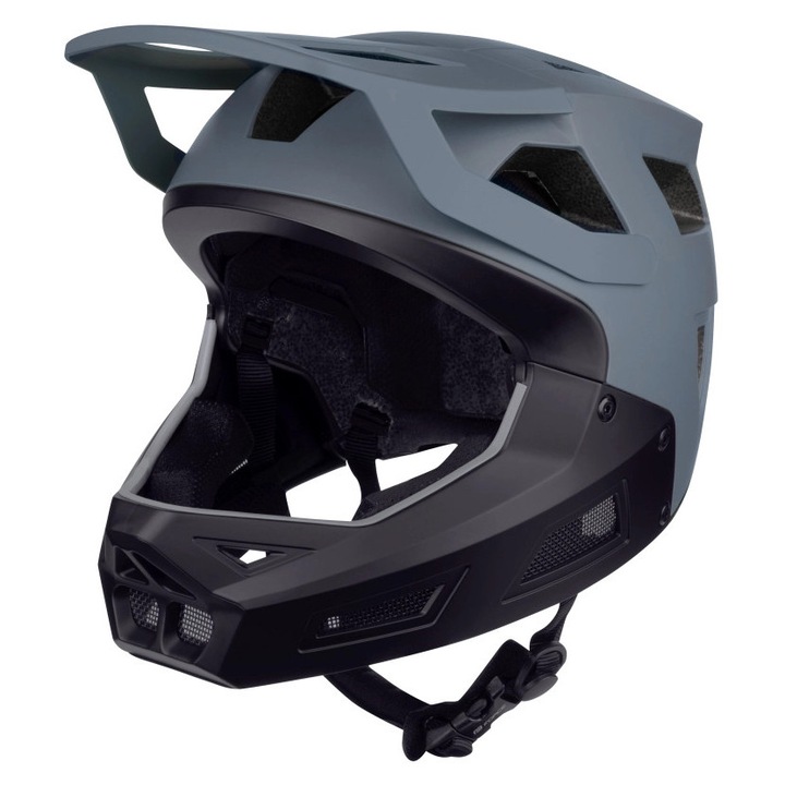 Casca Force DROP downhill, gri-negru S-M (55-58 cm)