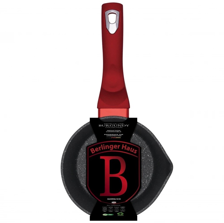 Cratită sosuri Berlinger, Burgundy, 16 cm, aluminiu forjat, 1, 2L