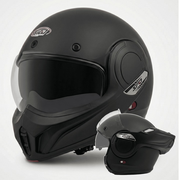 Casca flip-back Speed1 707 Reverse, anticharacteristica, UV, negru mat, marimi XS-2XL
