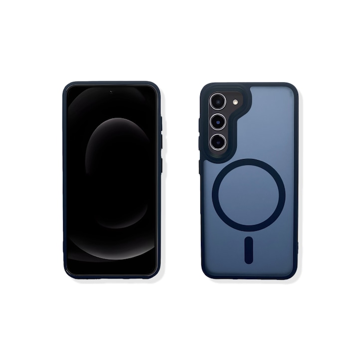 Carcasa pentru Samsung Galaxy S23, antichoc, albastru, TPU+PC – Magnetica, Rezistenta la Amprente, Protectie Completa, Compatibila cu Incarcare Wireless