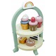 Комплект дървени играчки, LandToys, стойка за торти и мъфини, 9 части, многоцветен, 19,5x19,5x25,5 см