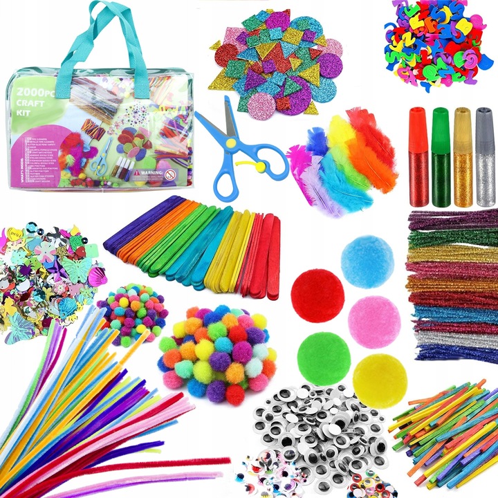 Set creativ de artizanat SFERAZABAWEK, 2000 elemente, multicolor, 31,5x5,5x20cm