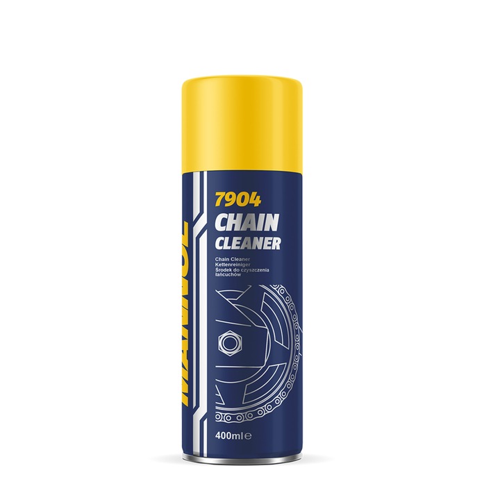 MANNOL Lánctisztító Degreaser 400 ml - Gyors Tisztítás, O/X/W-Gyűrű (Aerosol)
