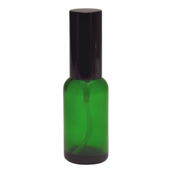 Sticla verde cu pompa lotiuni, pompa lotiuni lejere GL18 neagra, 30ml