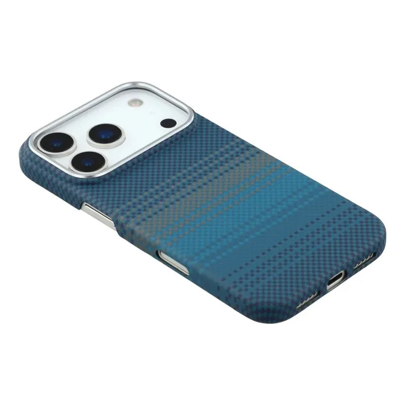 Husă Daden din fibră de aramidă/Kevlar, multicolor, MagSafe integrat, protecție antisoc pentru iPhone 17 Pro
