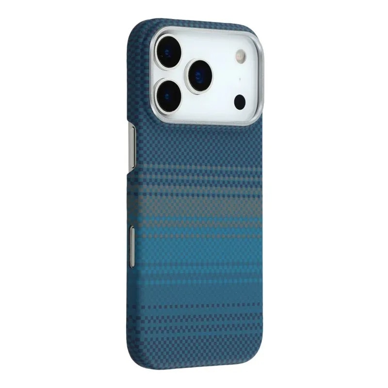 Husă Daden din fibră de aramidă/Kevlar, multicolor, MagSafe integrat, protecție antisoc pentru iPhone 17 Pro