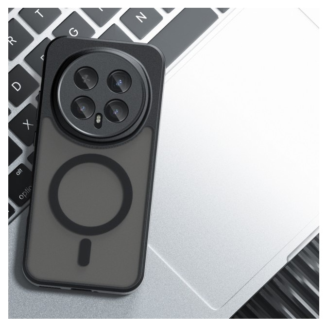 Husa Upzz® Pure Pentru Honor Magic8 Pro, Functie Magsafe, Design Premium, Super Rezistenta, Negru