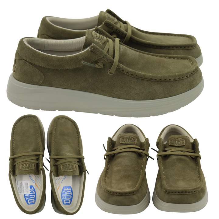 Wally Comf Suede, Verde masliniudwqf, Verde masliniu
