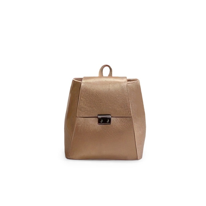 Aamina kis hátizsák, Anna Fellini, valódi bőr, rózsaszín, 2 az 1-ben