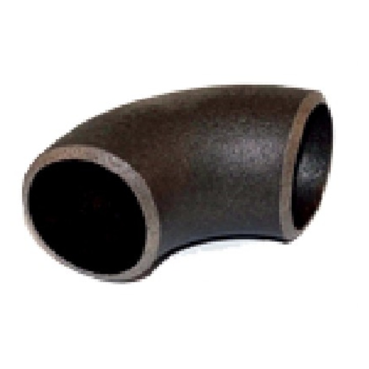 Hamburghoz való hegesztő könyök 2" DN50, AGAFLEX, 60,3mm, 2,9mm, fekete, 76mm