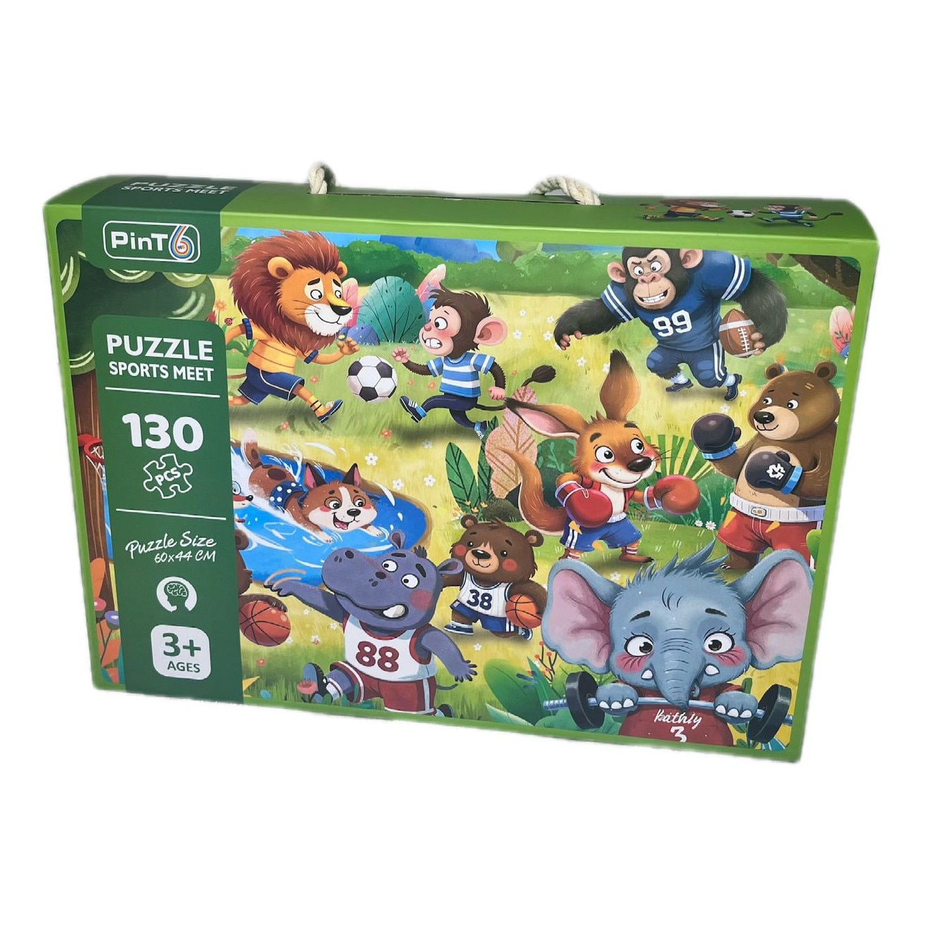 Puzzle copii Pint6, 130 piese, Dimensiune 60×44 cm, 3+ ani