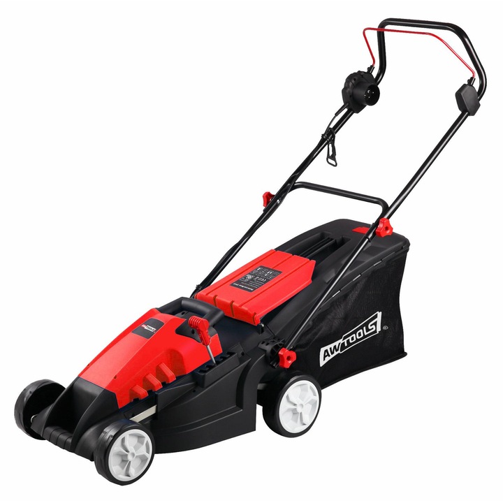Косачка за трева, Awtools, 1400W, 38см, индуктивен мотор, 50л, 16,5кг