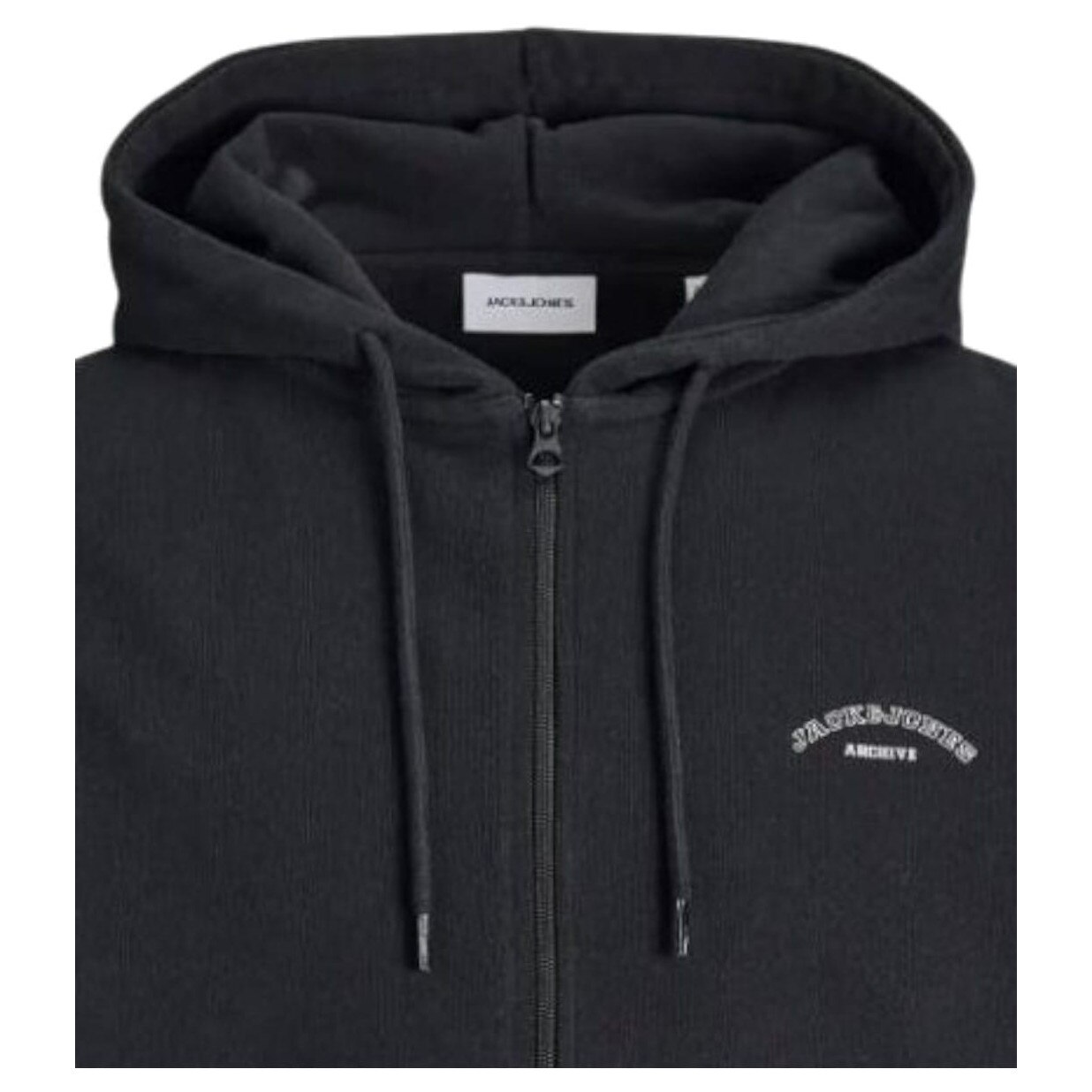 Hanorac JACK &JONES College Logo Zip Hood PLS Negru 4XL INTL - eMAG.ro