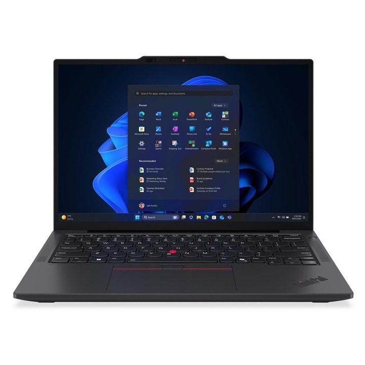 Лаптоп Lenovo ThinkPad X13 Gen 6, 21RK00CNBM.2TBSSD, 13.3", Intel Core Ultra 7 255U (12-ядрен), Intel Iris Xe Graphics, 32GB 8400MHz LPDDR5X