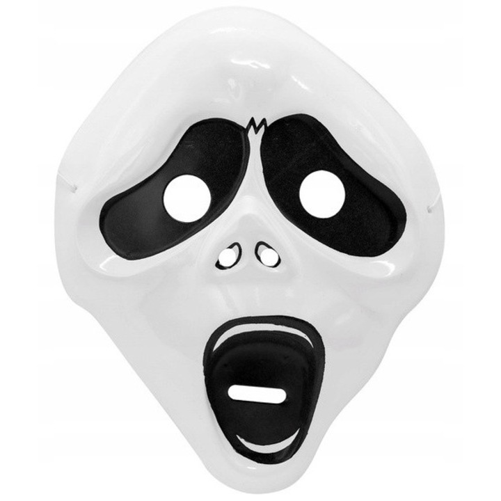 Masca Fantoma Halloween - Alb, Unisex, Plastic
