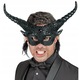 Masca Diavolita Neagra cu Coarne - Halloween, Bal Mascat