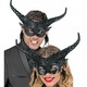 Masca Diavolita Neagra cu Coarne - Halloween, Bal Mascat