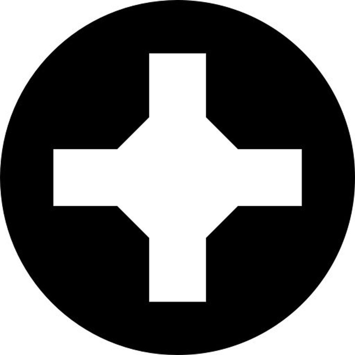 Phillips csavarhúzó PH1, 80 mm, csúszásmentes fogantyú, Toptul