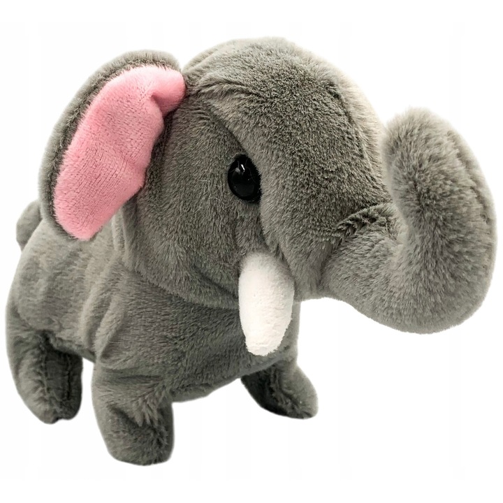 Elefant interactiv de plus cu sunete si miscare, functioneaza cu baterii