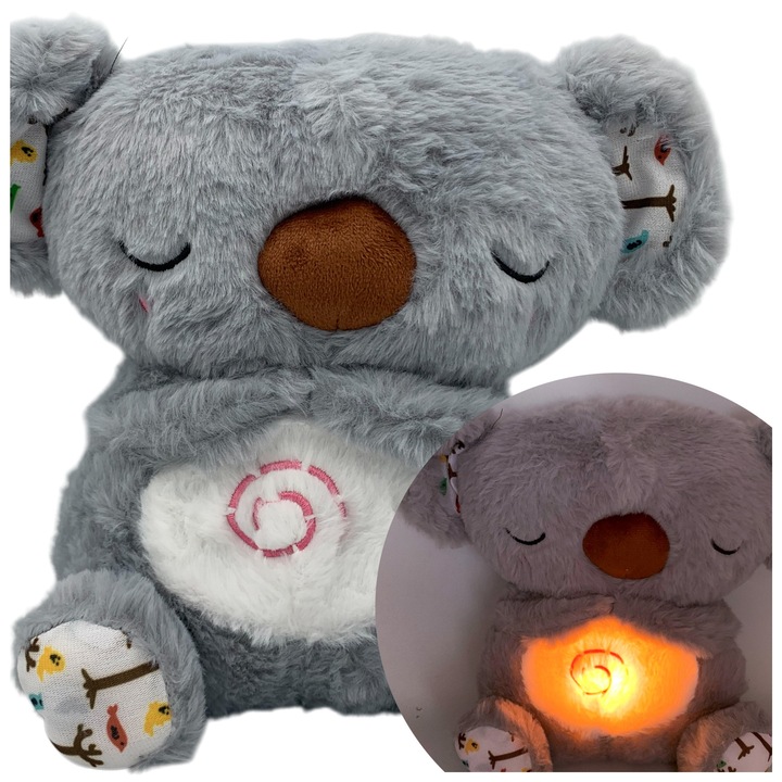 Ursulet Koala Somnoros cu Sunete si Lumini pentru Adormit Copii