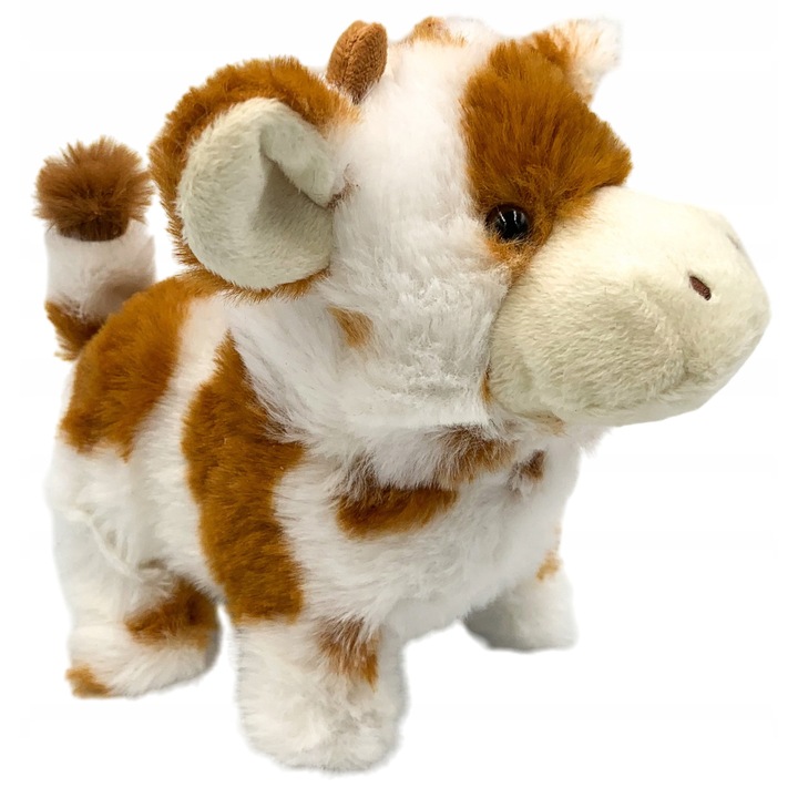 Vaca Interactiva pe Baterii, Misca si Mugeste, 20cm