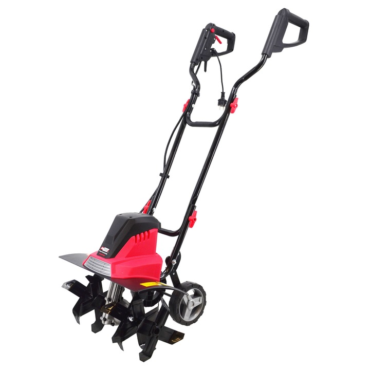 Motocultor electric Awtools 1500W, 6 seturi de taiere, 450mm latime, 220mm adancime, portabil