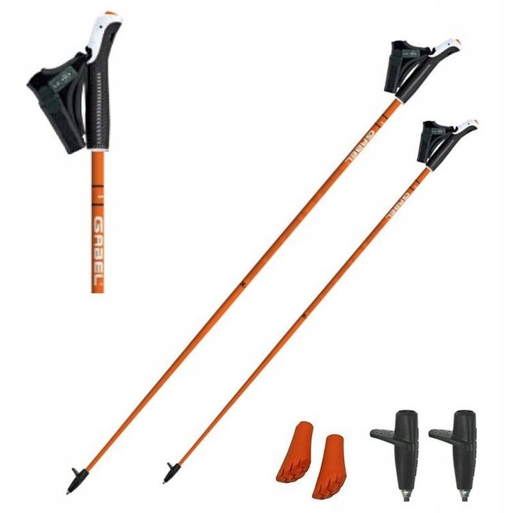 Gabel Stride X-1.35 Carbon Nordic Walking bot, 130cm, narancssárga