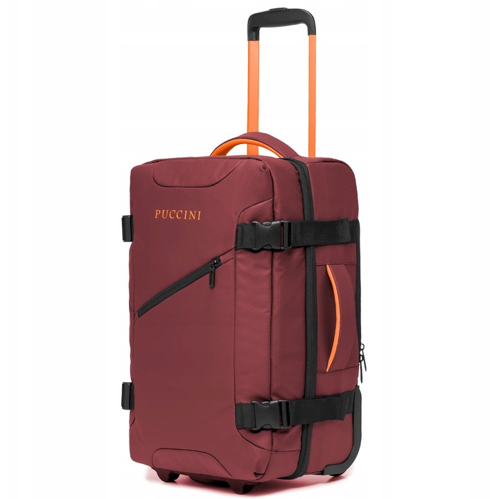 Puccini Colorado 2 az 1-ben Kabinbőrönd, Piros, 51cm, 32L, Hátizsák Funkció