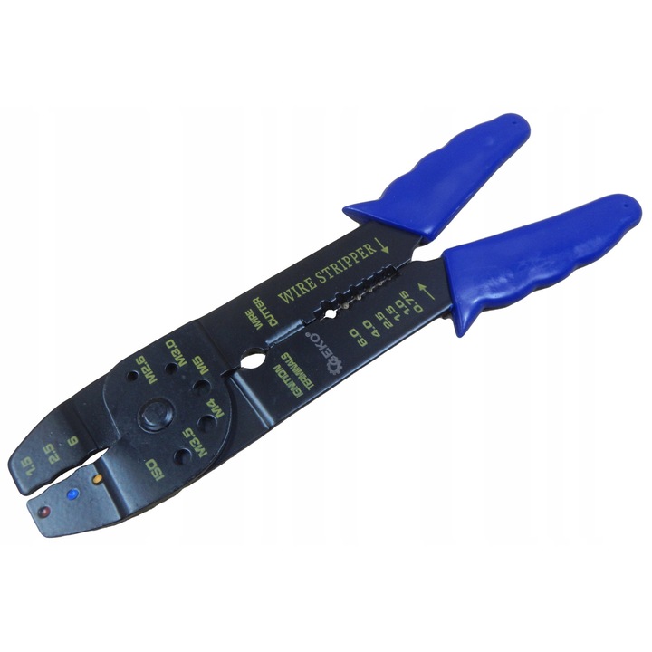Presa pentru conectori neizolati 0.5-5mm², cu dezizolator si taietor