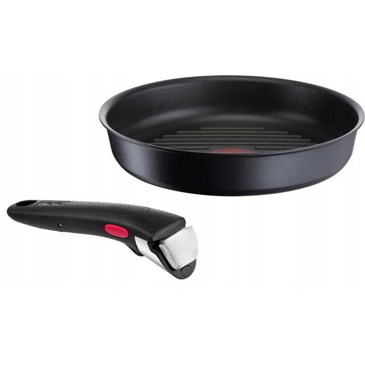 Tefal Ingenio Unlimited: Грил тиган 26см + Сваляща се дръжка, Незалепващо покритие