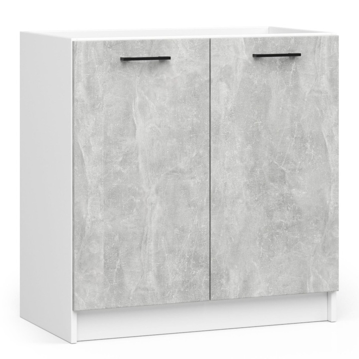 AKORD Oliwia Mosogatószekrény Laminált Fehér-Beton Matt