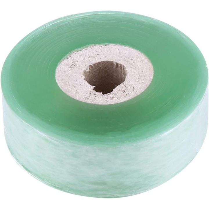 Banda de altoire verde 3cm x 100m, PVC, biodegradabila, pentru gradinarit