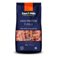 Fusilli Proteice din Linte si Mazare Galbena, Sam Mills, 250g, Fara Gluten