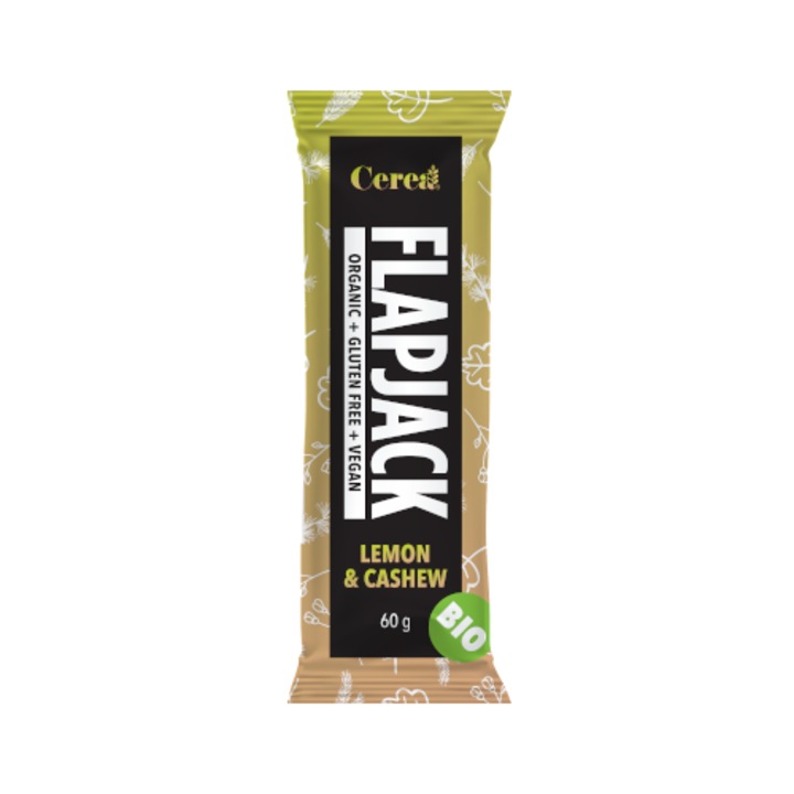 Baton FLAPJACK LAMAIE SI CAJU 60 g, bio, vegan, fara gluten
