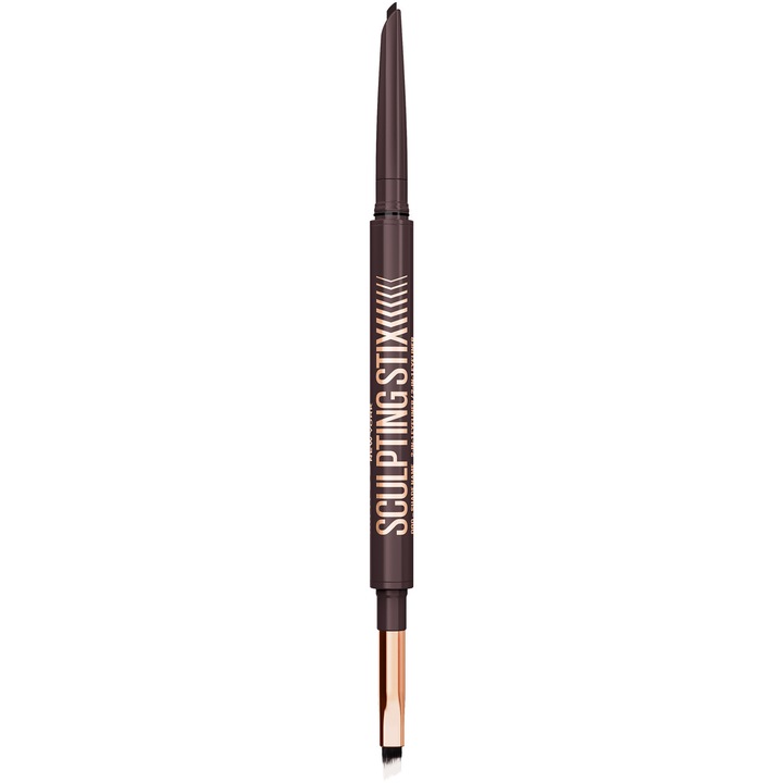 Creion de ochi smokey cu doua capete Maybelline New York Sculpting Stix, 015, Smooth Espresso, 0.7 g