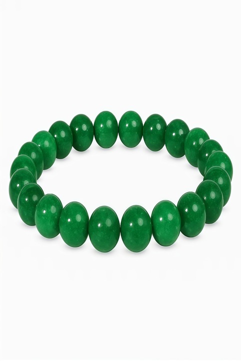 Colier de Maini cu Margele de Jad Unisex AjieQaQ® - 8mm, 18 Margele - Semnificatie Completa: Sanatate, Longevitate, Bogatie, Succes, Armonie Familiara si Protectie
