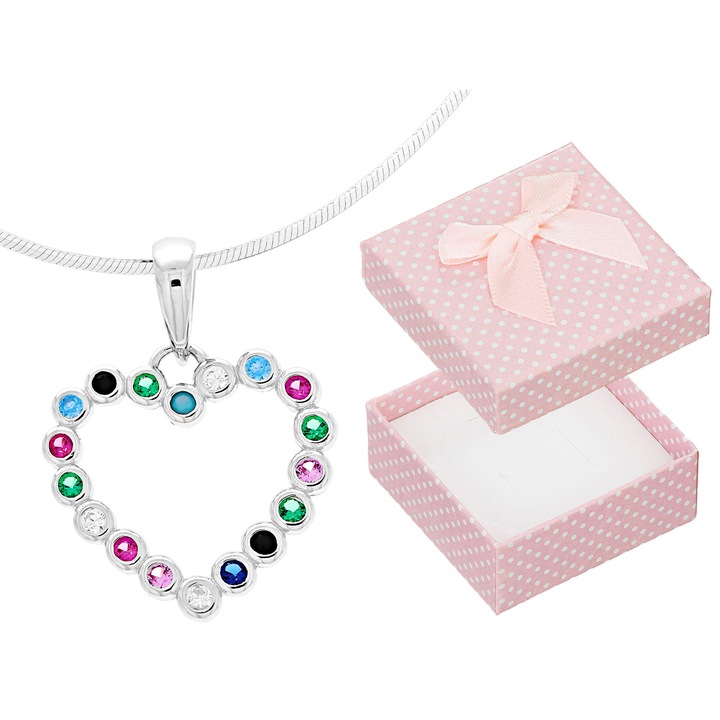 Colier Siju, din argint 925, design minimalist, set cu cutie cadou