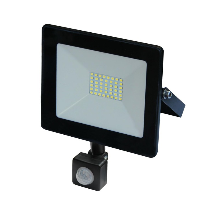 Proiector LED Volteno B.O.SLIM 10W, 6400K, IP65, 11x5.5x15cm