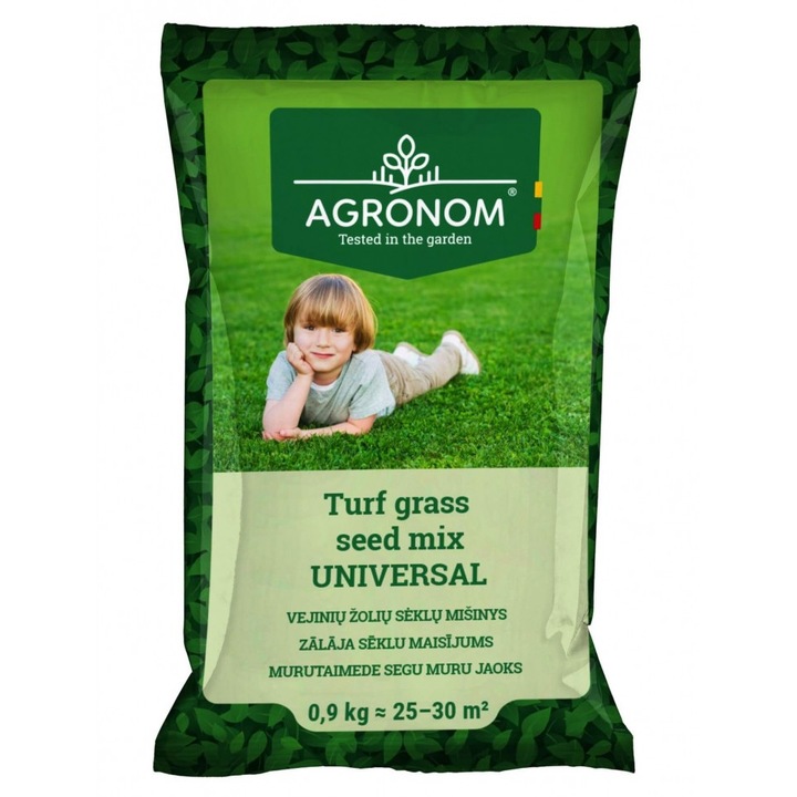 Gyepfű Turfgrass Universal, Agronom, vetőmagok, 900 gramm, 25-30 négyzetméter