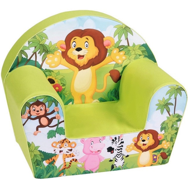 Fotoliu pentru copii, Delsit, Spuma, Multicolor