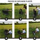 Cort de dus/toaleta/vestiar pliabil cu protectie UV, YSBER®, 1.2X1.2X1.9 m, auto-desfasurator, Impermeabil, Design cu doua ferestre, usor, pentru camping, plaja, drumetii, Se livreaza cu varfuri, sfoara si punga de depozitare, negru