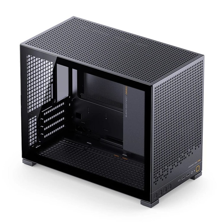 Carcasă Jonsbo D32 PRO Black microATX miniturn, sticlă securizată, negru