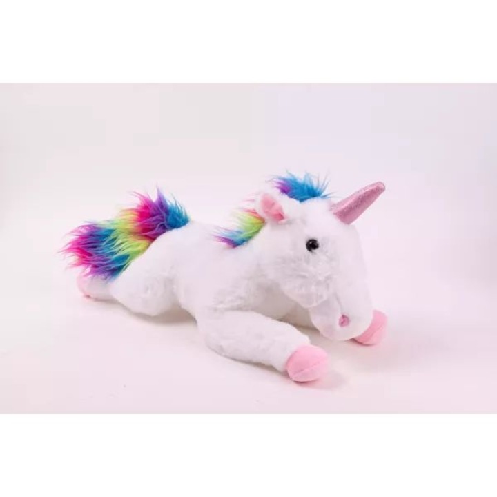 Jucarie de plus Unicorn curcubeu culcat - 40 cm