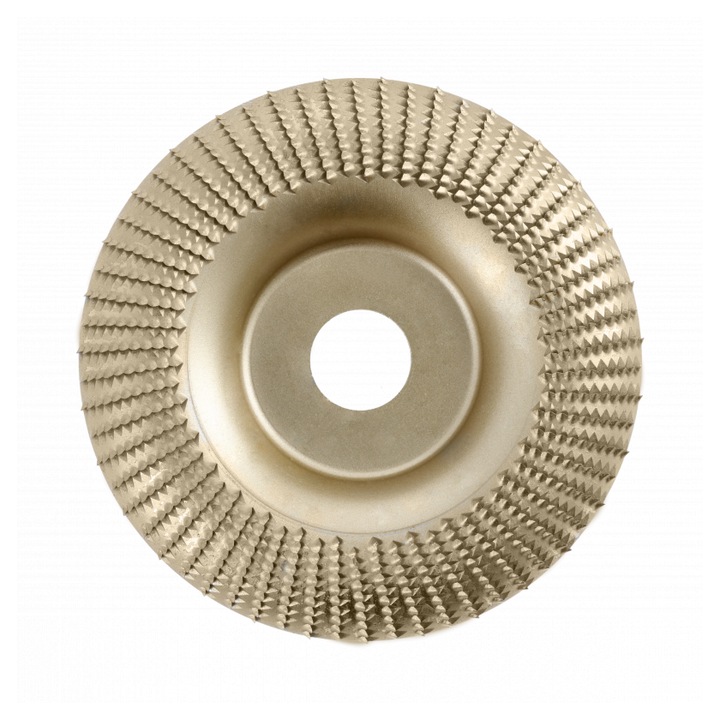 Tarcza stalowa Hogert 125mm, wypukla, pentru slefuirea lemnului si materialelor asemanatoare, montaj pe slefuitor unghiular