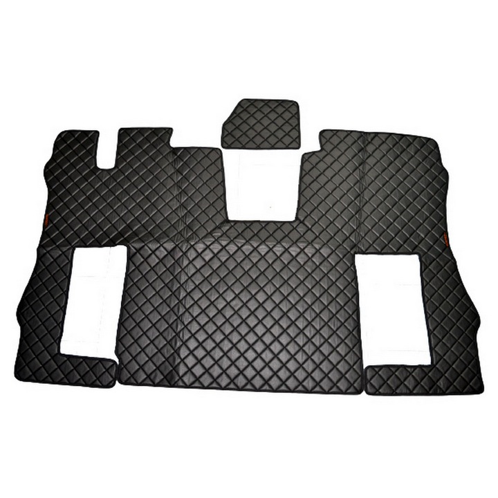 Covoraș din piele pentru Scania S (2020+), antiderapant, negru