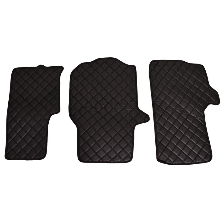 Covorașe din piele pentru Volkswagen Crafter II (2016), negru 1+2