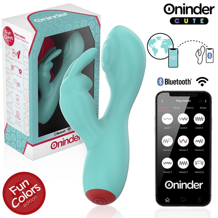 Вибратор Oninder Cute, заек, турбо, 12, 5x3см