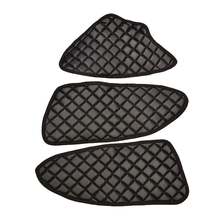 Covorașe din piele pentru Mercedes Actros L, F, MP5 (după 2021), pentru uși și bar, piele ecologică, negru