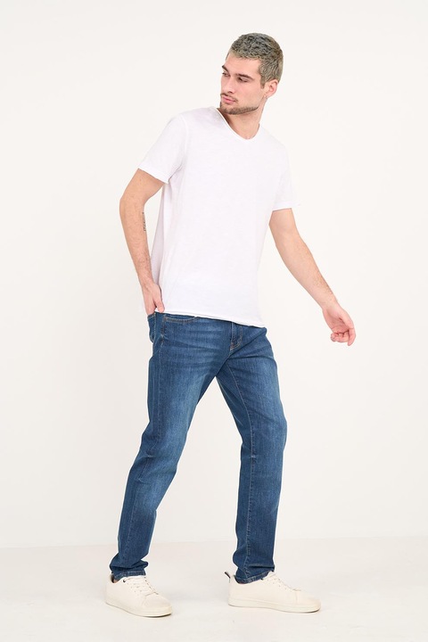 Lee Cooper, Blugi slim fit cu talie medie, Albastru